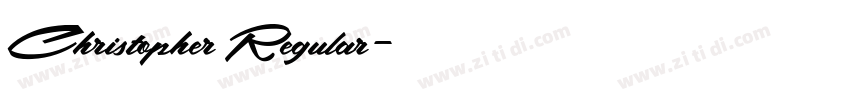 Christopher Regular字体转换